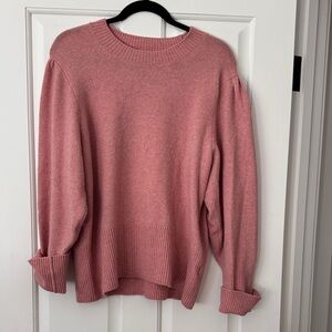 J. Crew Pink Crew Neck Sweater